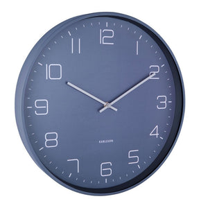 karlsson lofty wall clock night blue from funky gifts nz side angle