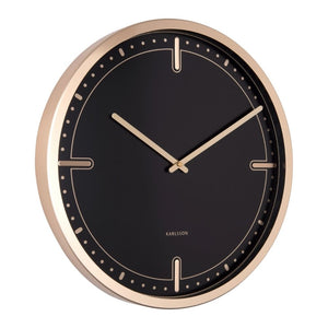 karlsson wall clock dots & batons black from funky gifts nz