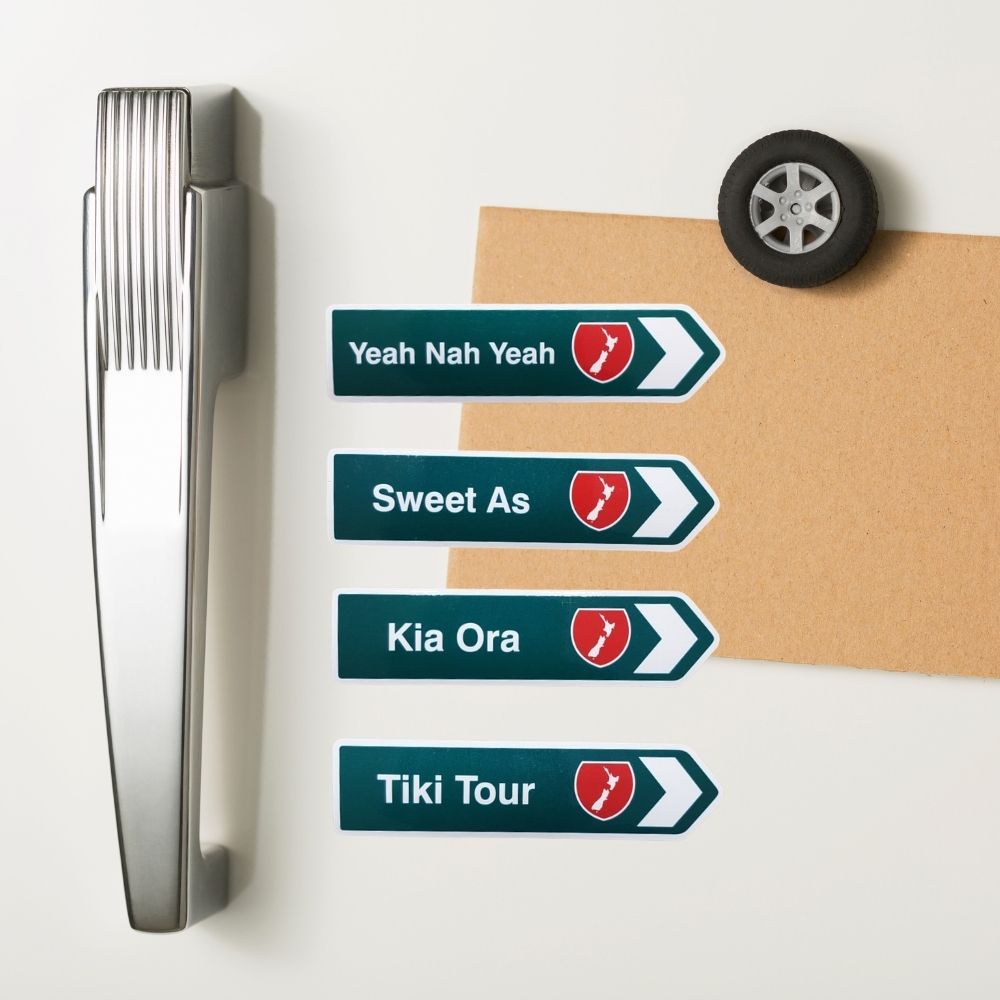 haere mai road sign magnet from funky gifts nz