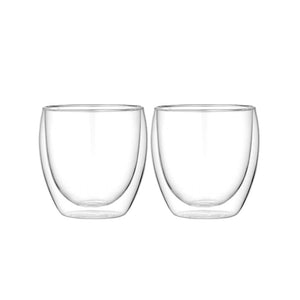 Tempa Double-Walled Glasses Set - Small - Funky Gifts NZ