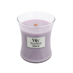 medium woodwick lavender spa candle from funky gifts nz