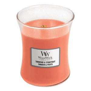 medium tamrind stonefruit woodwick candle from funky gifts nz