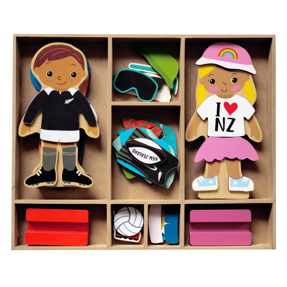 Kiwi Kids Wooden Dress Up Set - Tane & Ruby Funky Gifts NZ.jpg