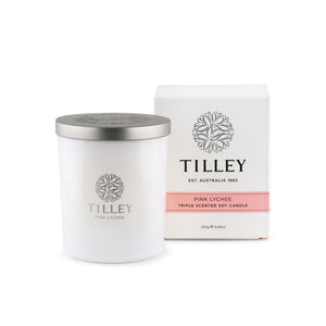 Tilley Soy Candle Pink Lychee from Funky Gifts NZ