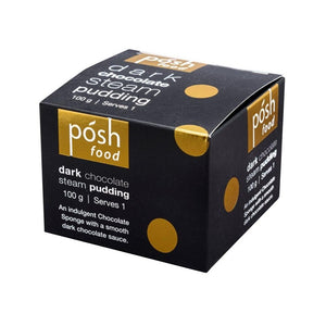 Posh Food Dark Chocolate Steam Pudding Single Serving from Funky Gifts NZ