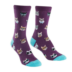 Sock It To Me - Women's Crew Socks - Smarty Cats - Funky Gifts NZ