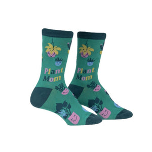 Sock It To Me - Women's Crew Socks - Plant Mom - Funky Gifts NZ