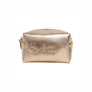 Bridesmaid Cosmetic Bag Small gold from funky gifts nz 
