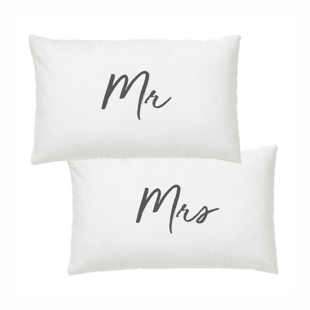mr and mrs pillowcase set from funky gifts nz