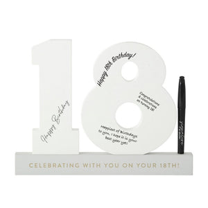 Signature Numbers - 18th Birthday - Funky Gifts NZ