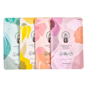 wanderflower sheet mask library gift set from funky gifts nz