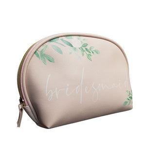 Wedding Bridesmaid Cosmetic Bag - Floral - Funky Gifts NZ