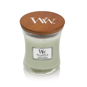 medium whipped matcha woodwick scented soy candle from funky gifts nz