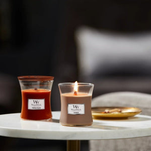 Small Scented WoodWick Soy Candle - Cashmere - Funky Gifts NZ