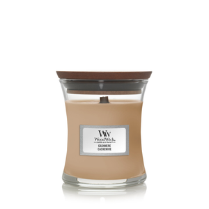 Small Scented WoodWick Soy Candle - Cashmere - Funky Gifts NZ